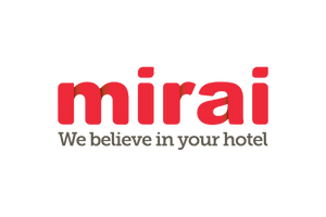 Schwarz-weiß Logo Mirai