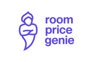 Schwarz-weiß Logo RoomPriceGenie