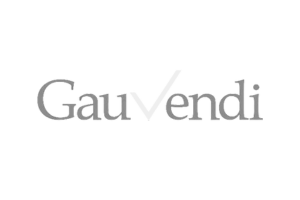 Schwarz-weiß Logo Gauvendi