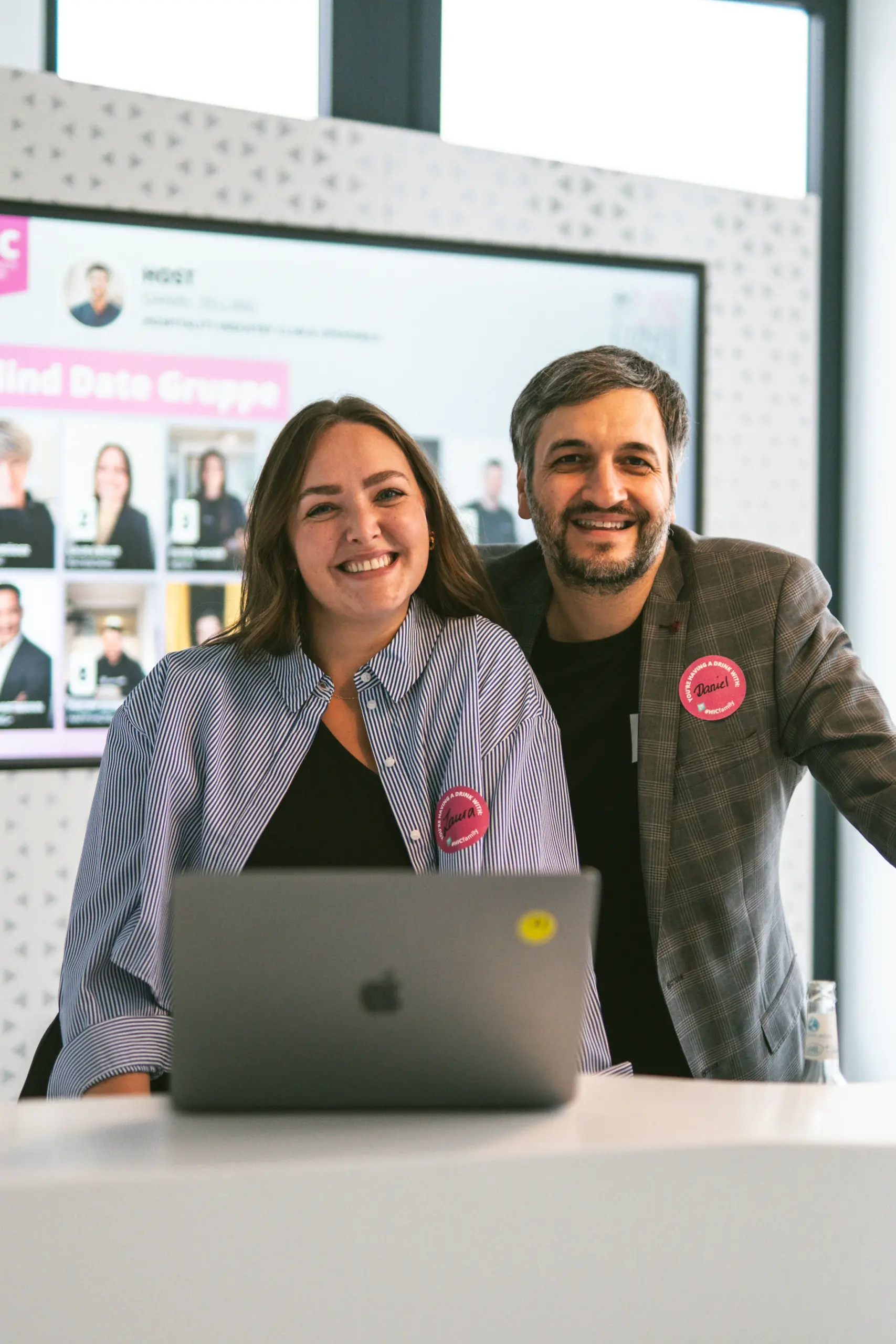 HIC UNconference Daniel Zelling and colleague