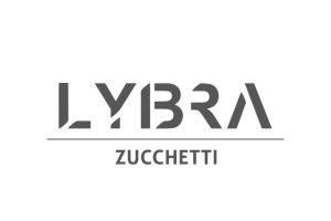 Schwarz-weiß Logo Lybra Tecg