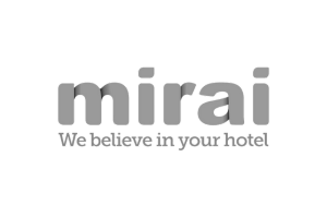 Schwarz-weiß Logo Mirai