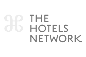 Schwarz-weiß Logo The Hotels Network